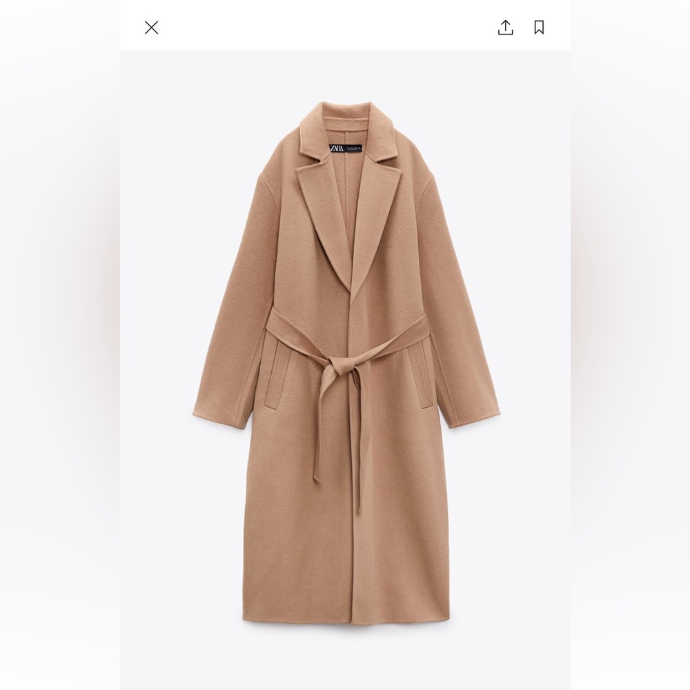 Zara Wool Beige Coat